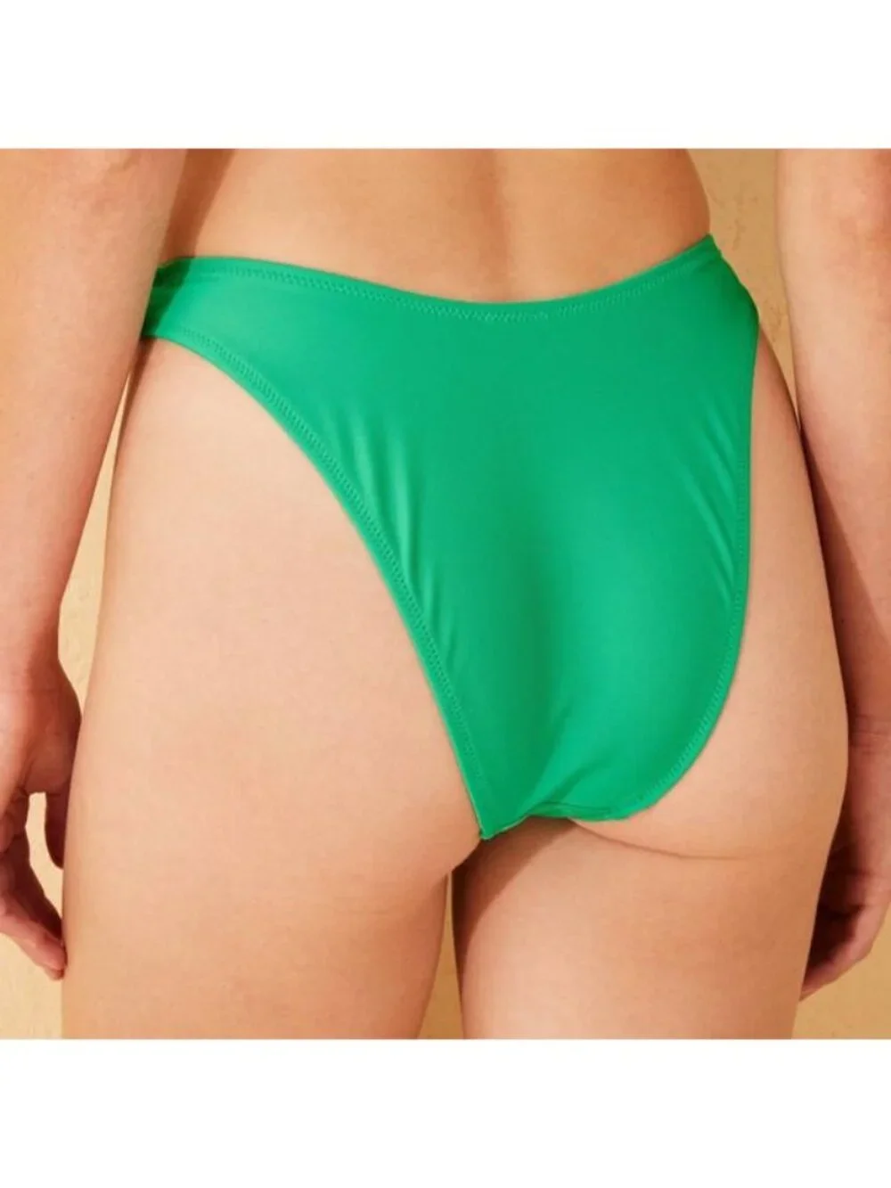 NEW Wild Fable Mid-Rise Ultra High Leg Super Cheeky Bikini Bottom - Green Apple